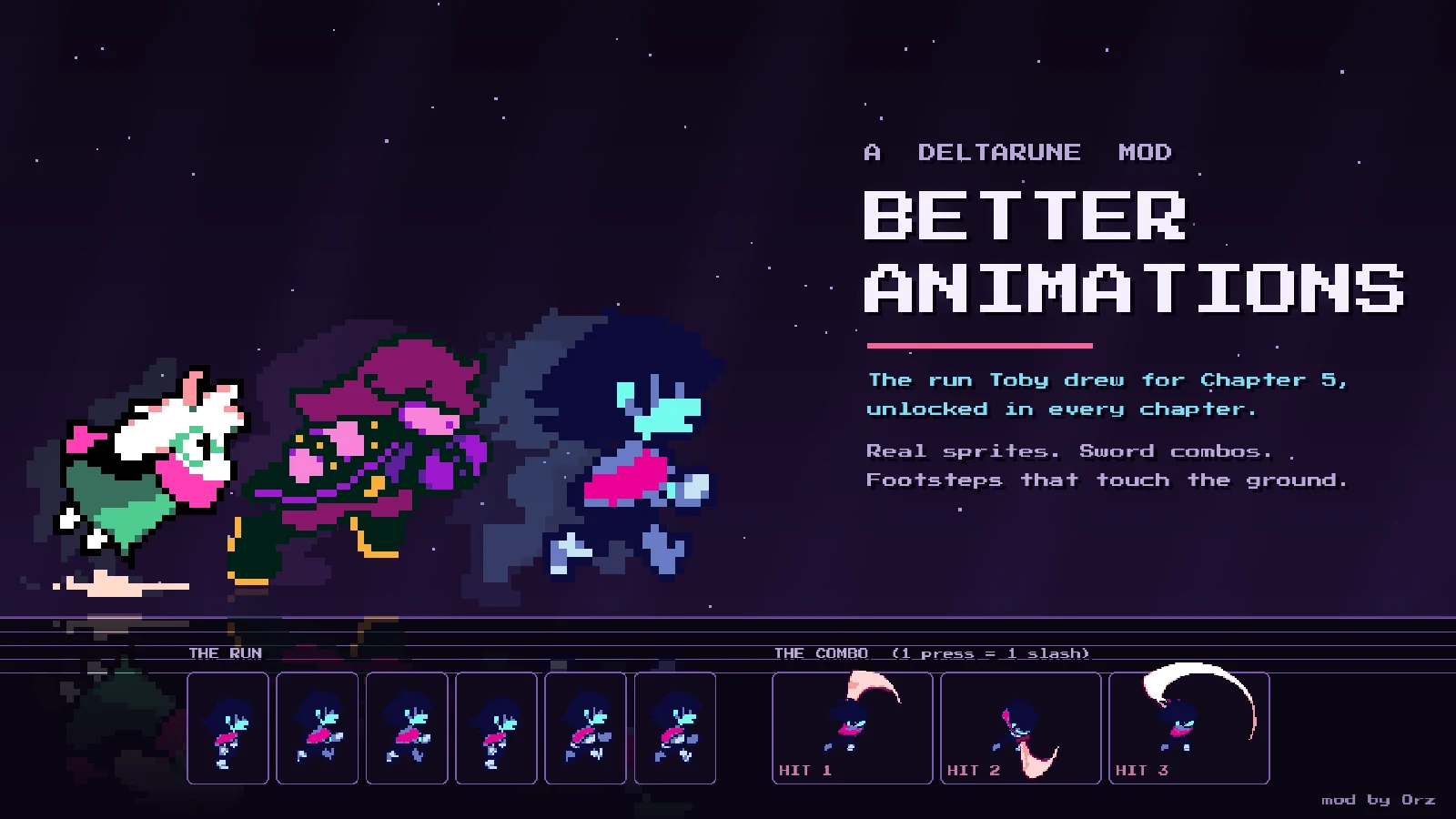 Better Animations : le dark world bouge enfin, aperçu du mod Deltarune