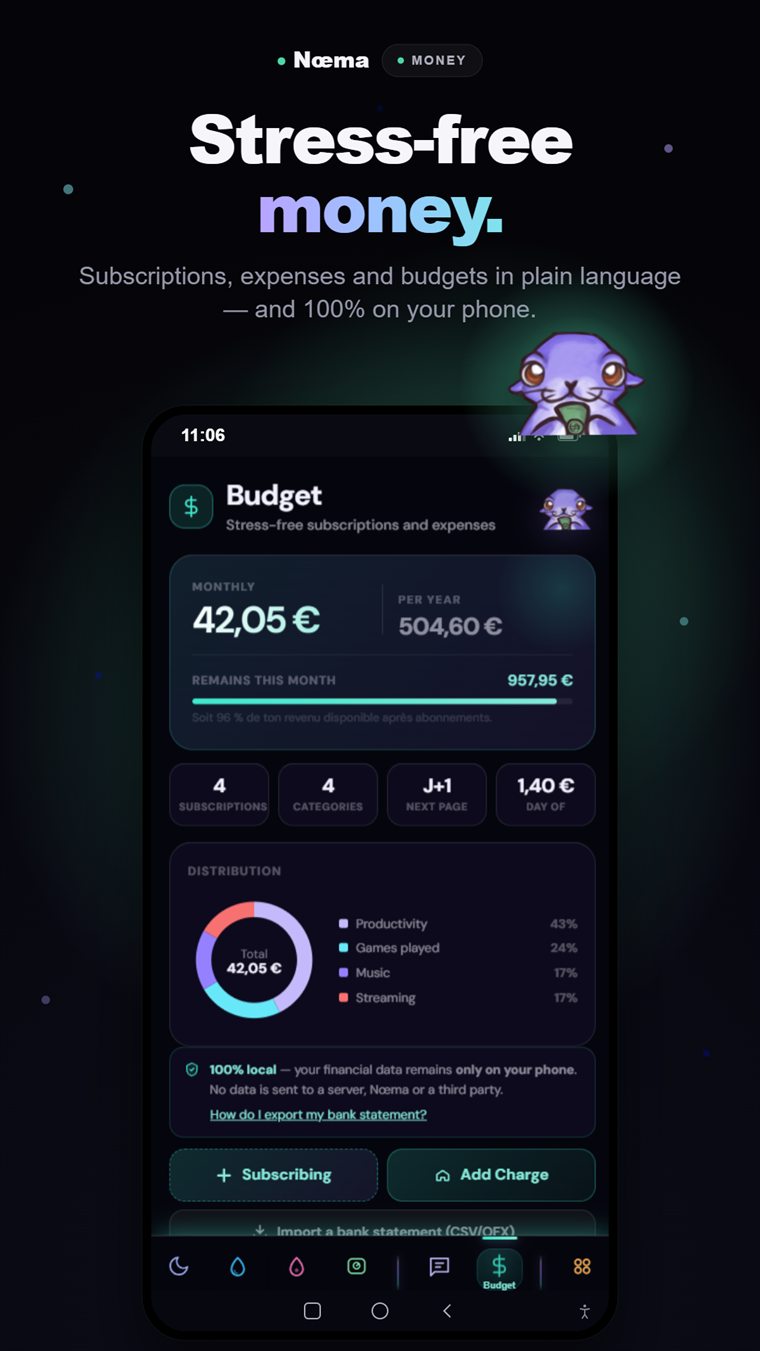 L'application Nœma, écran 5